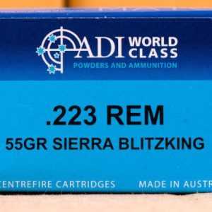 223 REM ADI WORLD CLASS 55 GRAIN BLITZKING (200 ROUNDS)